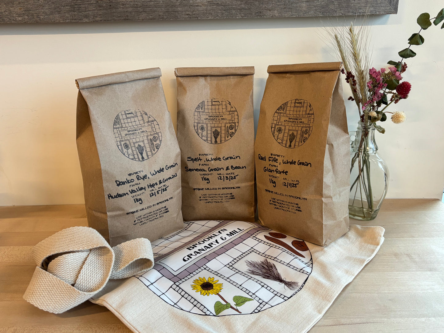 New York State Flour Baker's Gift Box with BGM Tote Bag